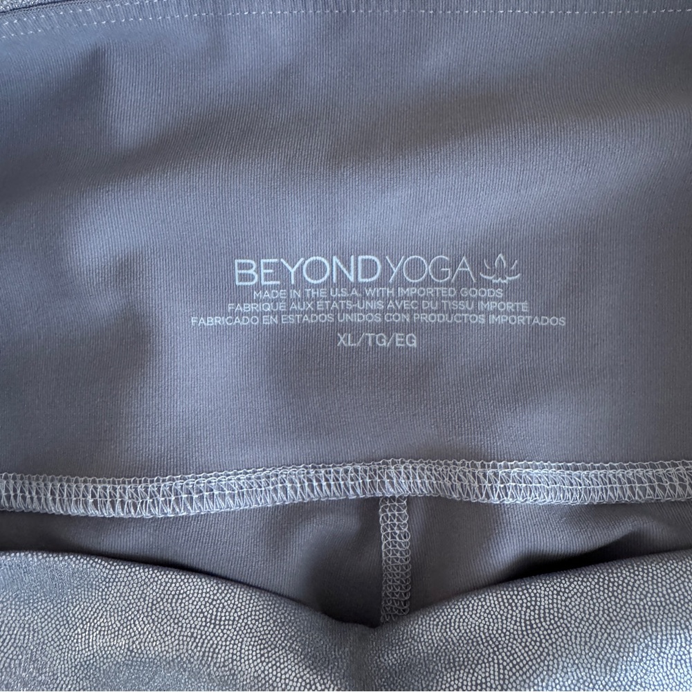 Beyond Yoga Metallic Silver Leggings - Picture 6 of 11